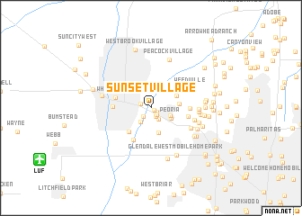 map of Sunset Village