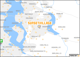 map of Sunset Village