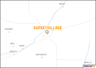 map of Sunset Village