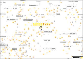 map of Sunset Way