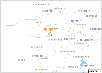 map of Sunset