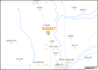 map of Sunset