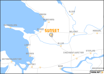 map of Sunset