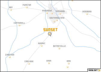 map of Sunset
