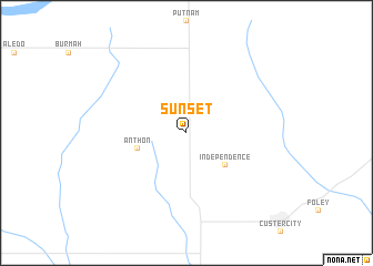 map of Sunset