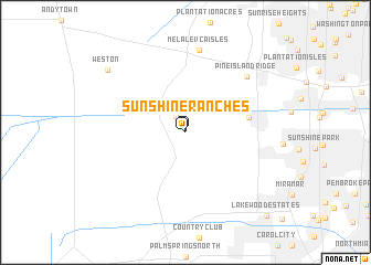 map of Sunshine Ranches