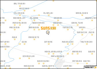 map of Šunskai