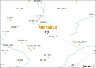 map of Sunskaya