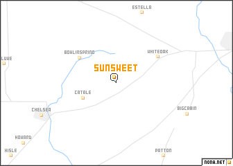 map of Sunsweet