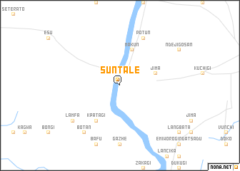 map of Suntale