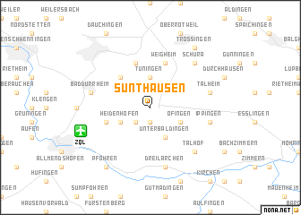 map of Sunthausen