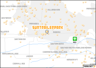 map of Sun Trailer Park