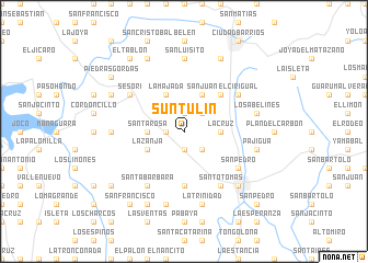 map of Suntulín