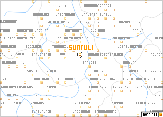 map of Suntulí