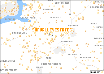 map of Sun Valley Estates