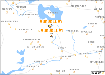 map of Sun Valley