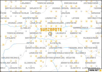 map of Sunzapote