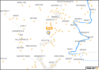 map of Sun