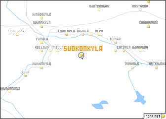 map of Suokonkylä