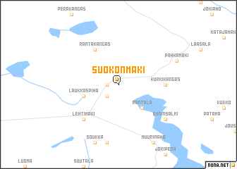 map of Suokonmäki