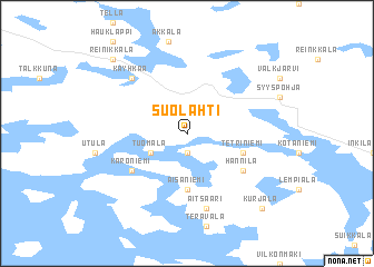 map of Suolahti