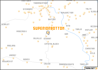 map of Superior Bottom