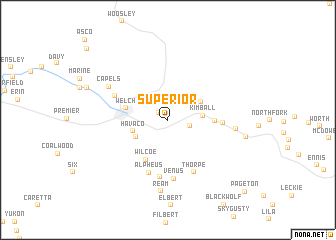 map of Superior