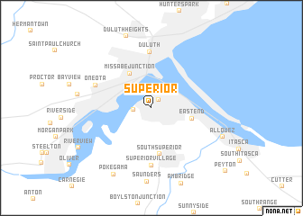 map of Superior