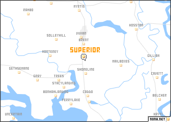 map of Superior