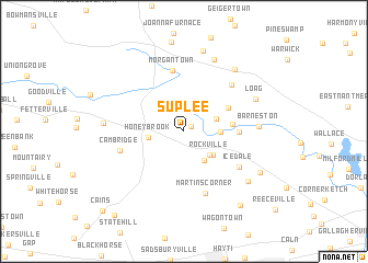 map of Suplee