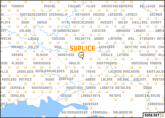 map of Suplice