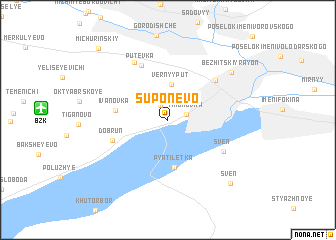 map of Suponevo