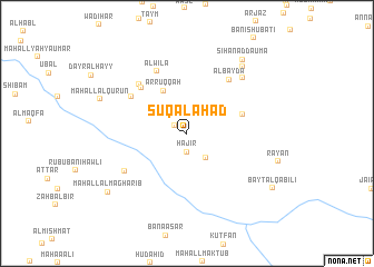 map of Sūq al Aḩad