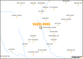 map of Sūq al Aḩad