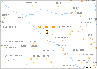 map of Sūq al Ḩall