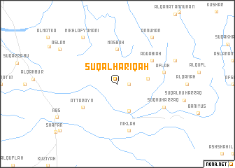 map of Sūq al Ḩarīqah