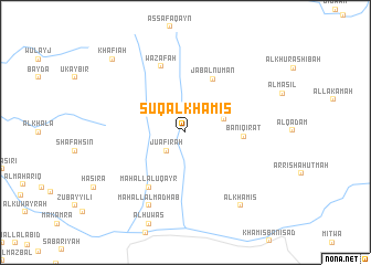 map of Sūq al Khamīs