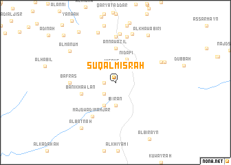 map of Sūq al Misrāḩ