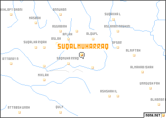 map of Sūq al Muḩarraq