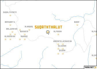 map of Sūq ath Thalut