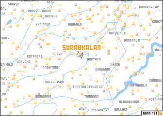 map of Surāb Kalān