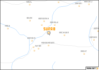 map of Sūrāb