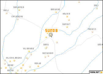 map of Sūrāb