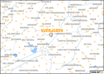 map of Sūrajgarh