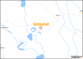 map of Sūrajpur