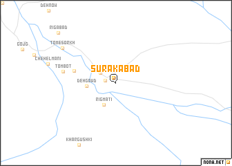 map of Sūrakābād