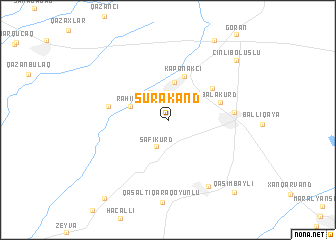 map of Şurakǝnd