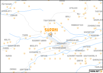 map of Surami