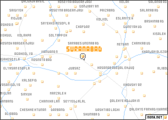 map of Sūranābād