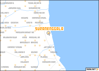 map of Suranenggala